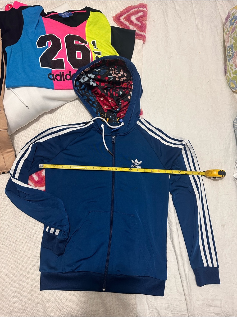 Adidas Blue Track Jacket Women’s - Picture 4 of 11